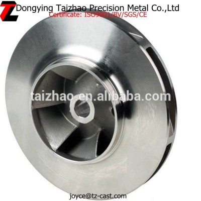 Stainless steel precision casting vacuum pump case impeller