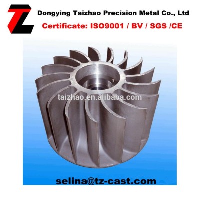 motor cooling plastic fan impeller with stamping and welding