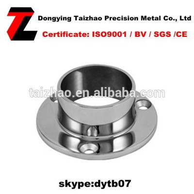 Railing Stainless Steel Round Base Flange for Decorative Handrails